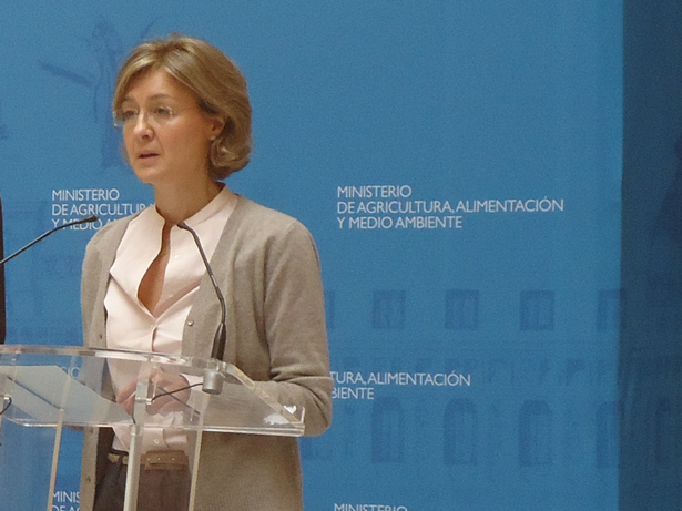 Isabel García Tejerina, ministra de Agricultura, Alimentación y Medio Ambiente de España