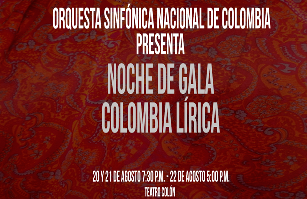 La Orquesta Sinfónica Nacional de Colombia presenta por primera vez un espectáculo en homenaje al talento lírico del país