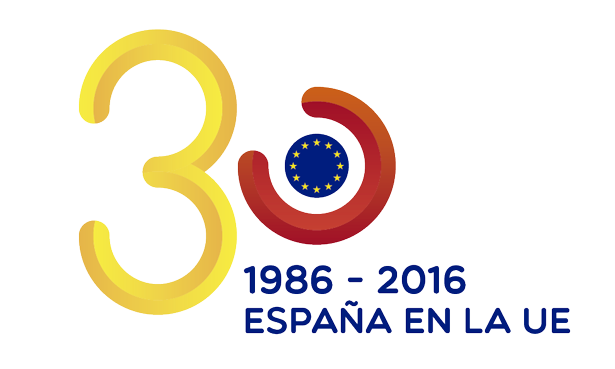 Los ciudadanos acaban de elegir el logo para los 30 años de España en la UE