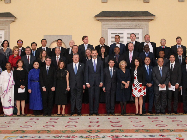 El Rey Felipe VI con los ministros de Turismo del mundo, en el Año Internacional del Turismo Sostenible para el Desarrollo 2017