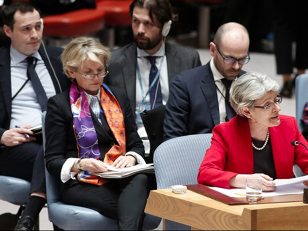 UNESCO. Irina Bokova, participó en un debate público del Consejo de Seguridad de las Naciones Unidas