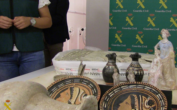 Restituidos a Italia bienes arqueológicos recuperados en España por la Guardia Civil