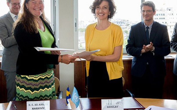 Suecia otorga 48 millones de dólares suplementarios a su alianza estratégica con la UNESCO