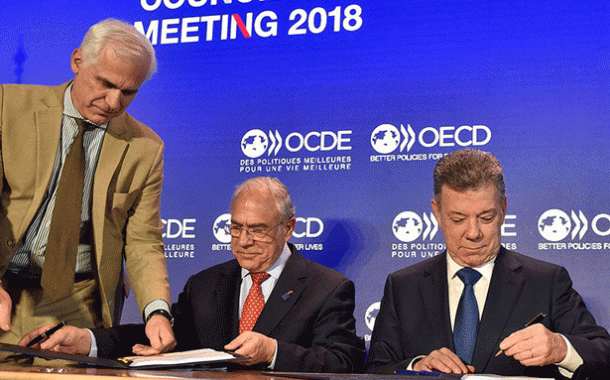 La OCDE celebra el ingreso de Colombia en la Organización