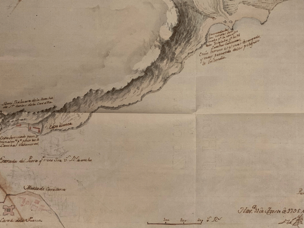 El Archivo General de Indias ha hallado un mapa inédito de la Bahía de La Habana