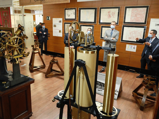 El rey Felipe VI inaugura la exposición dedicada al 150º aniversario del Instituto Geográfico Nacional
