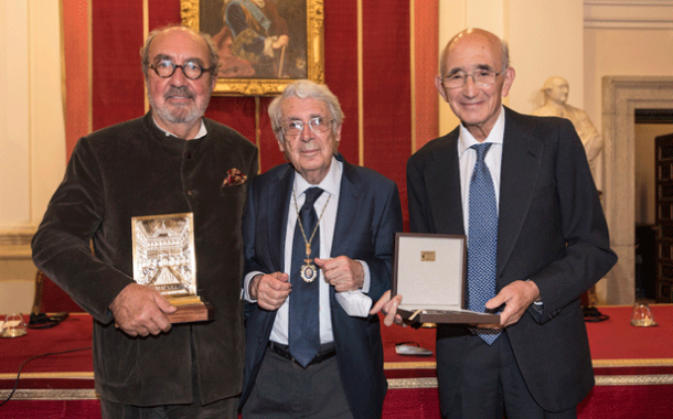 El arquitecto Sergi Bastidas recibe el Premio Manzano en la Real Academia de Bellas Artes de San Fernando en Madrid