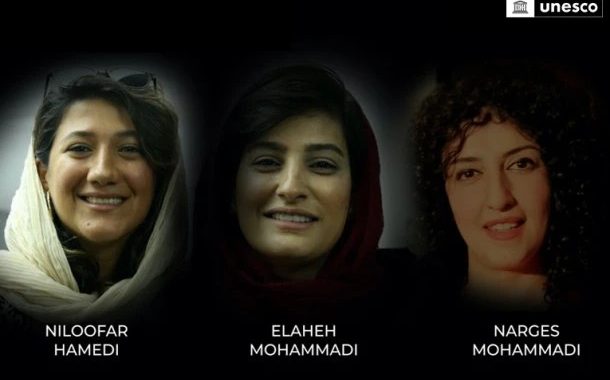 Tres periodistas iraníes encarceladas, galardonadas con el Premio Mundial a la Libertad de Prensa UNESCO/Guillermo Cano 2023