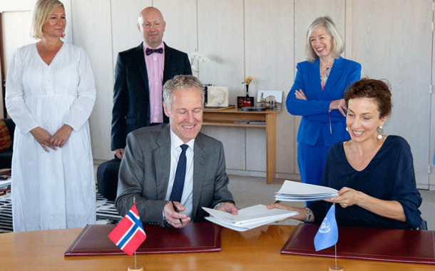 Acuerdo sin precedentes de tres años entre Noruega y la UNESCO: 45 millones de dólares para la educación