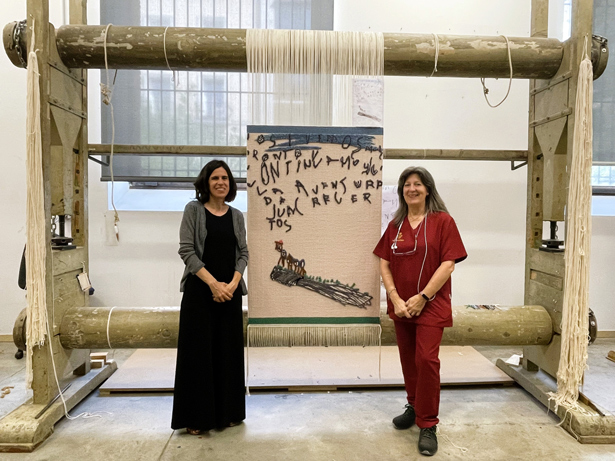 Presentada una nueva técnica de fabricación de alfombra en la Real Fábrica de Tapices