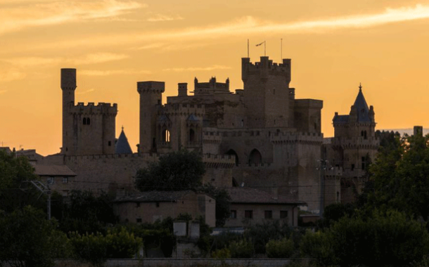 Viajan D.O. a Olite, Navarra, con su castillo, el Palacio Real, sus caserones, su patrimonio natural y su tradición vinícola