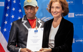 Pharrell Williams nombrado Embajador de Buena Voluntad de la UNESCO por Audrey Azoulay