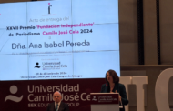 Ana Isabel Pereda, Premio 'Fundación Independiente' de Periodismo Camilo José Cela 2024