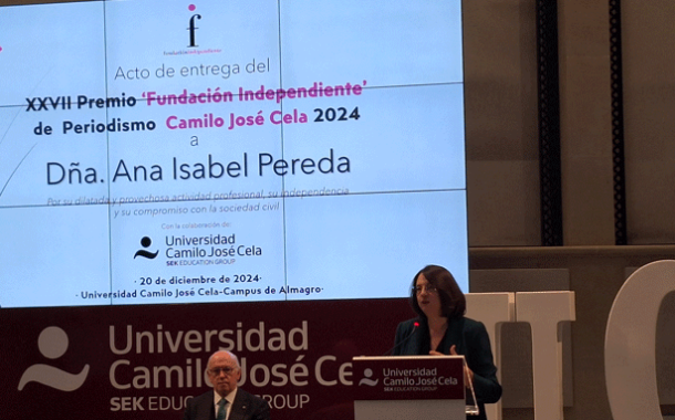 Ana Isabel Pereda, Premio 'Fundación Independiente' de Periodismo Camilo José Cela 2024