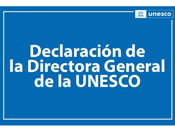 Declaración de Audrey Azoulay, Directora General de la UNESCO