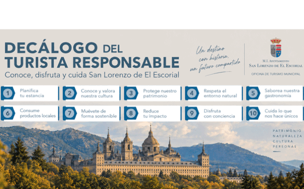 San Lorenzo de El Escorial presenta su Decálogo del Turista Responsable parapromover una forma de viajar respetuosa con el destino