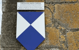 Uruguay coloca sus dos primeros emblemas del Escudo Azul para proteger el patrimonio cultural en caso de conflicto armado